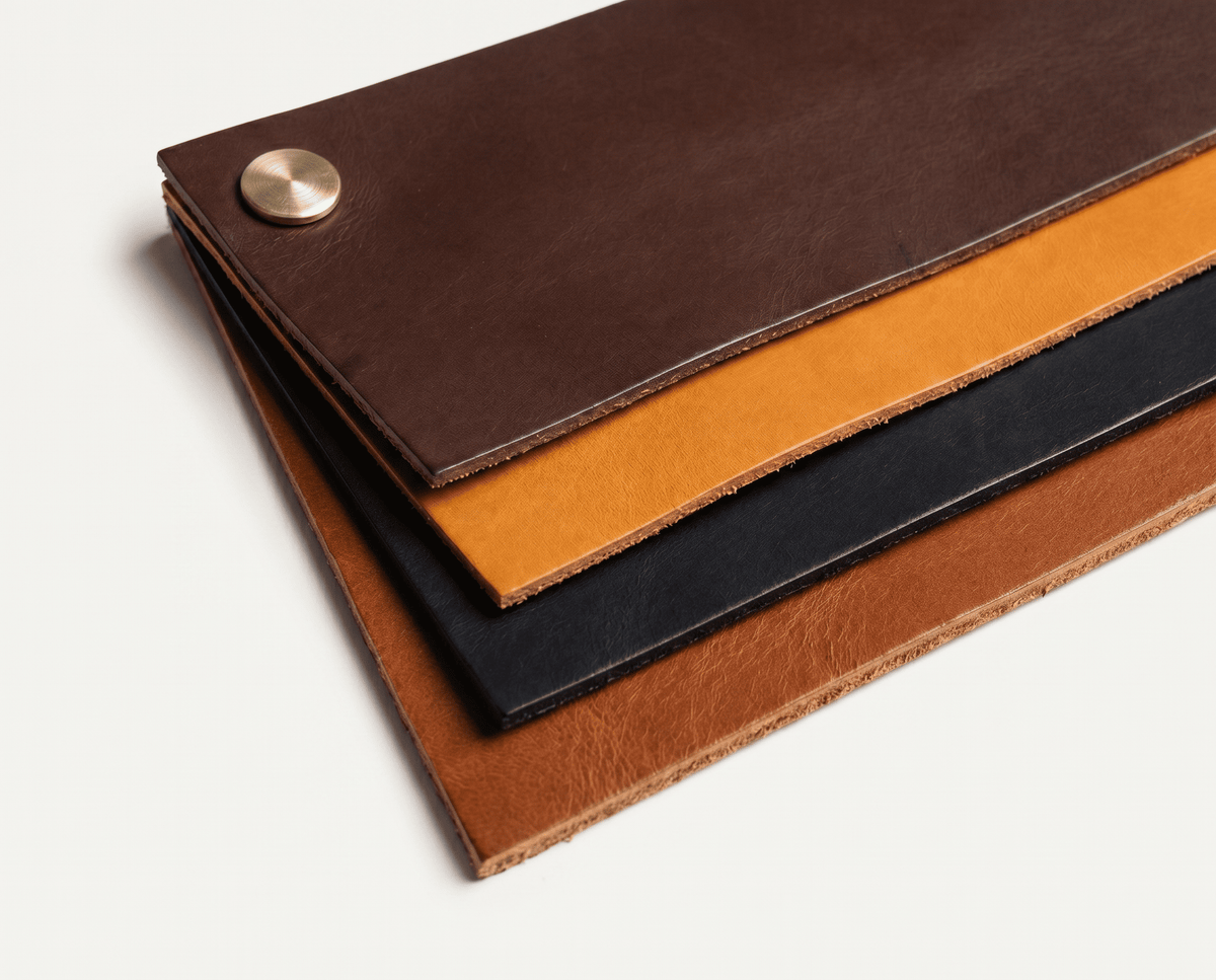 Full-grain vegetable-tanned leather